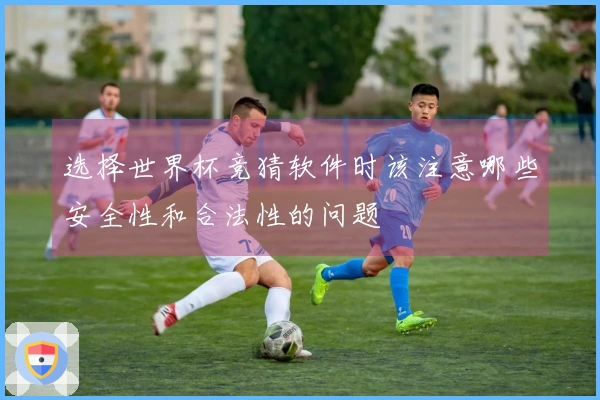 选择世界杯竞猜软件时该注意哪些安全性和合法性的问题